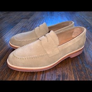 J Crew Kenton suede penny loafer